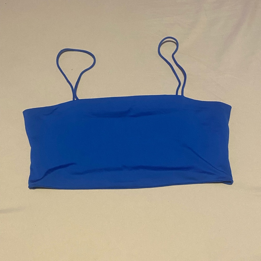 Blue Women's Spaghetti Strap Top